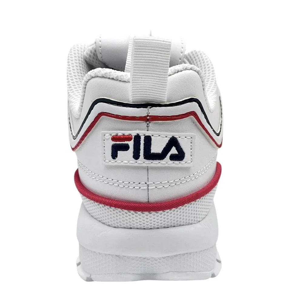 Fila Disruptor II Unisex Kids Little Boys Girls Leather Sneakers Size 12‎ White